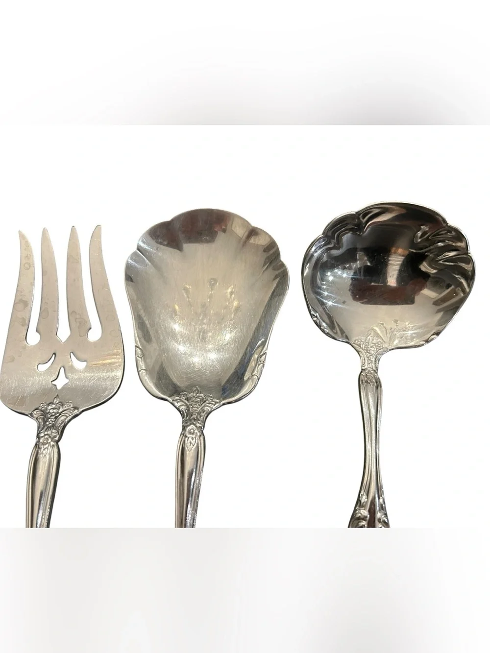 Vintage Oneida Michelangelo Stainless Steele Serving Utensils